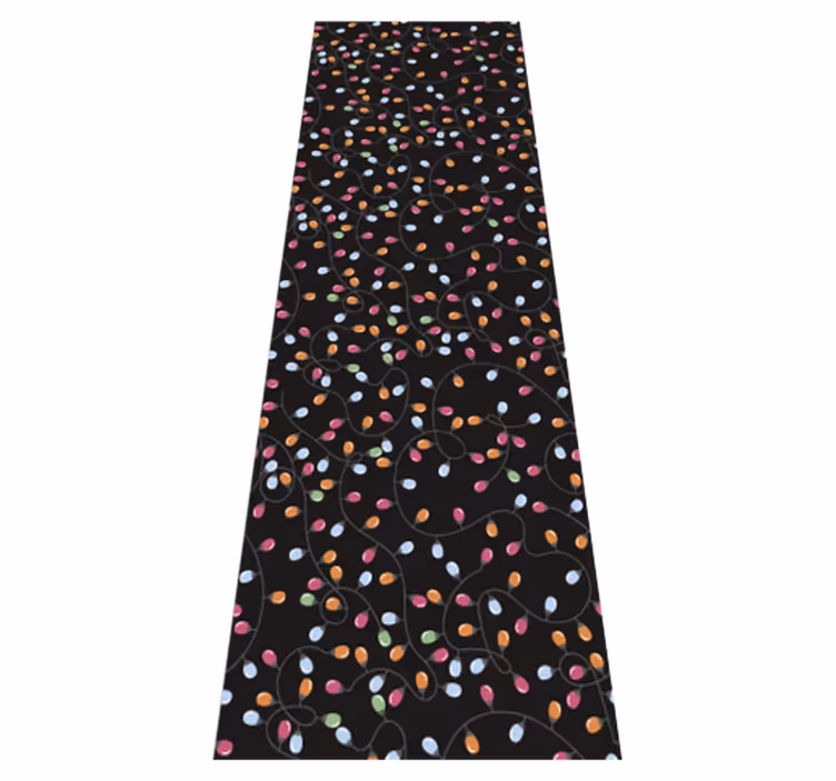 Christmas rug with joyful lights decorations - TenStickers