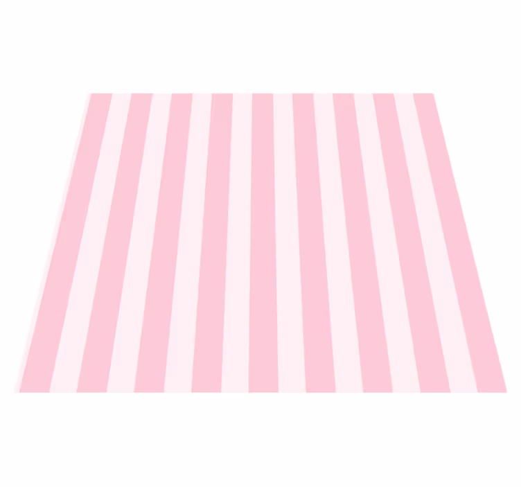 Pink striped interior bedroom carpet - TenStickers