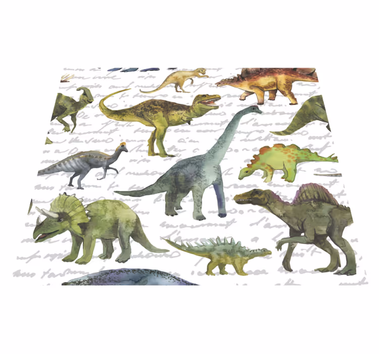 Realistic dinosaurs bedroom carpet - TenStickers