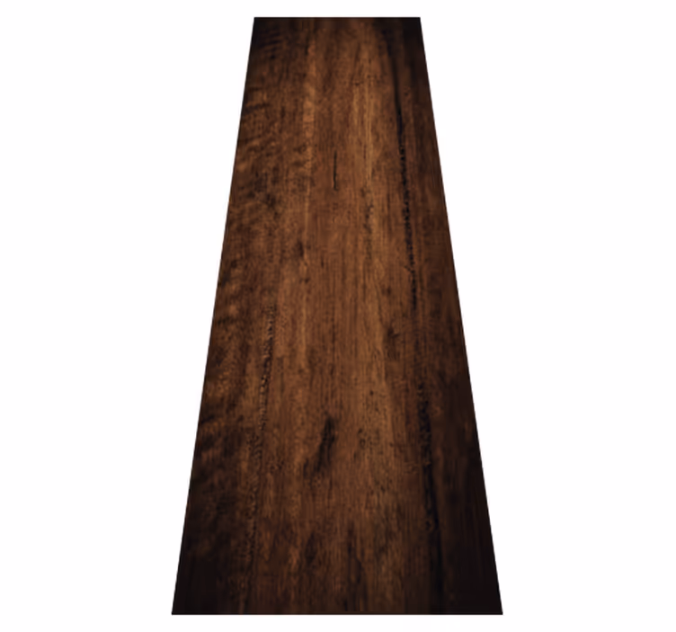 Bedroom carpet in raw dark brown wood finish - TenStickers
