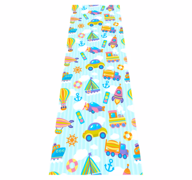 Cute car design bedroom carpet - TenStickers