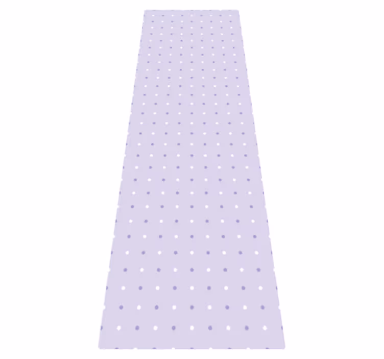Bedroom carpet in a purple and white dot pattern - TenStickers