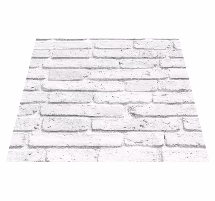 Bedroom carpet in white brick texture - TenStickers