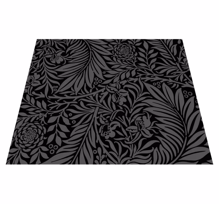 Bedroom carpet with black abstract halloween patterns - TenStickers