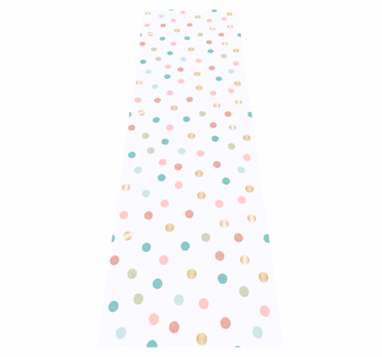 Bedroom carpet with glitter confetti polka dots - TenStickers