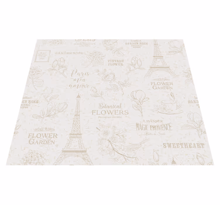 Parisian chic bedroom carpet - TenStickers
