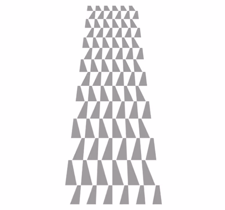 Gray triangles bedroom carpet - TenStickers