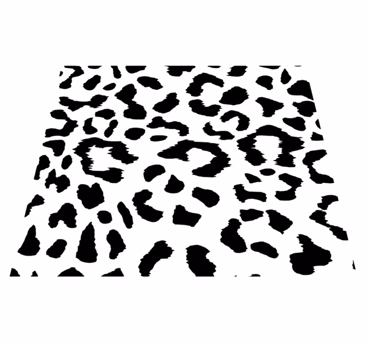 Bedroom carpet in simple leopard animal print - TenStickers