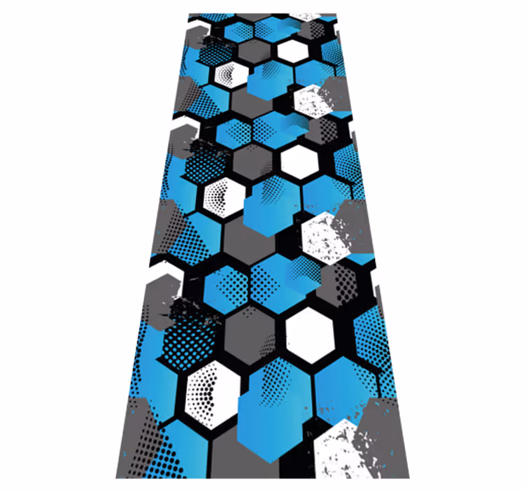 Bedroom carpet abstract gradient football design - TenStickers