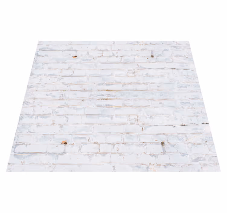 Bedroom carpet in a white brick pattern with wear - TenStickers
