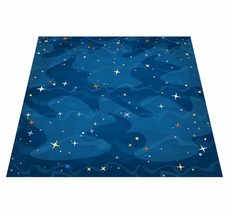 Starry camouflage bedroom carpet - TenStickers