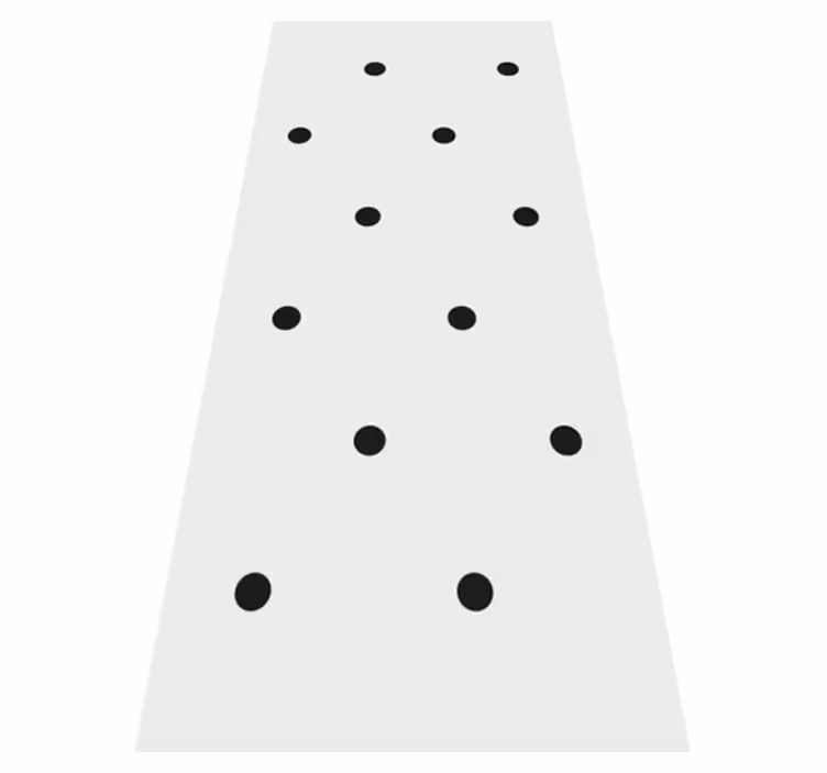 Bedroom carpet with nordic style black dots - TenStickers