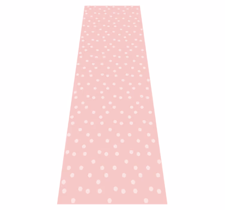 Bedroom carpet in soft pastel baby dots - TenStickers