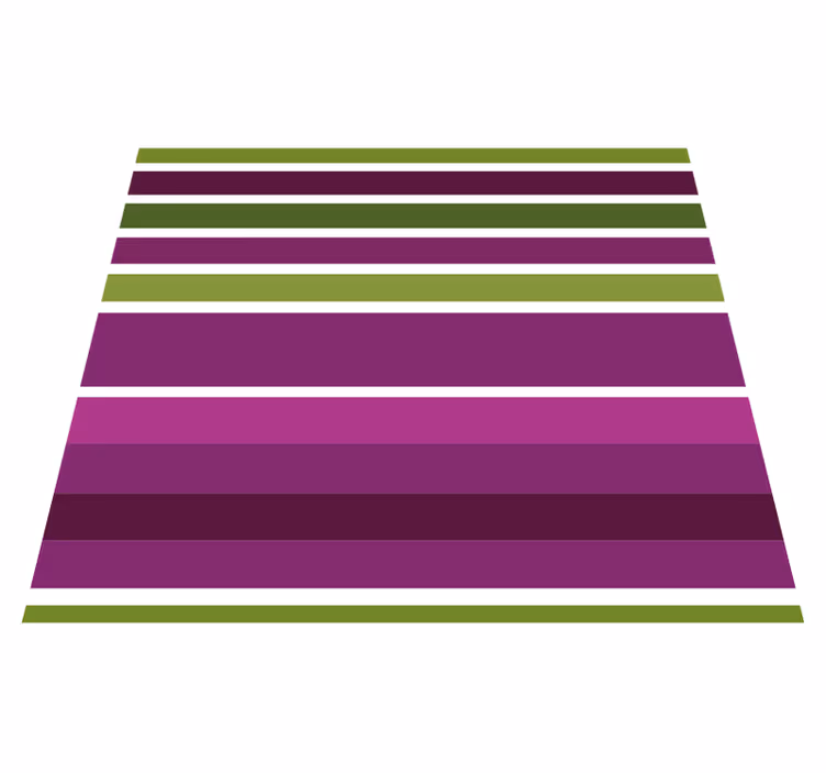 Bedroom carpet in purple and green stripes - TenStickers