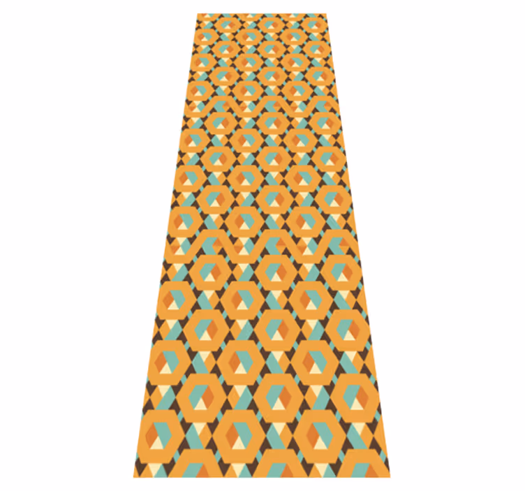Bedroom carpet with geometric tranquil shapes - TenStickers