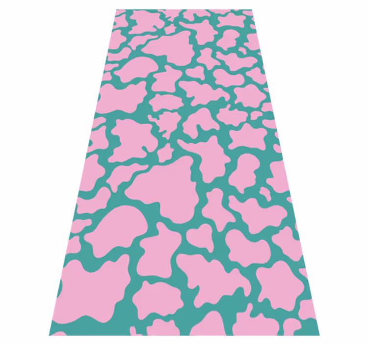 Colourful cow print bedroom carpet - TenStickers