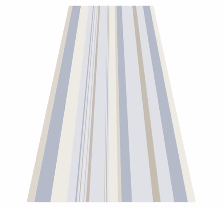 Bedroom carpet in 80's blue and beige stripes - TenStickers