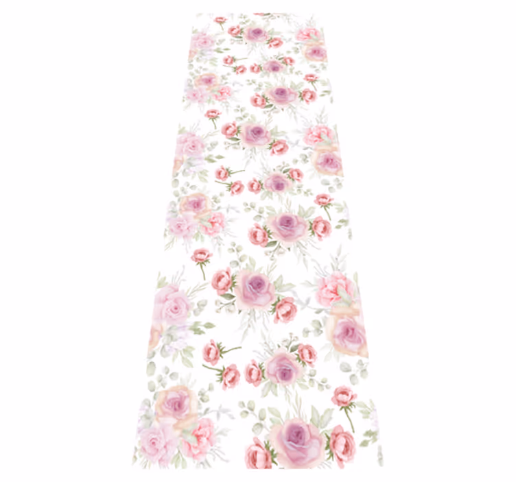 Bedroom carpet in pink and wild design - TenStickers