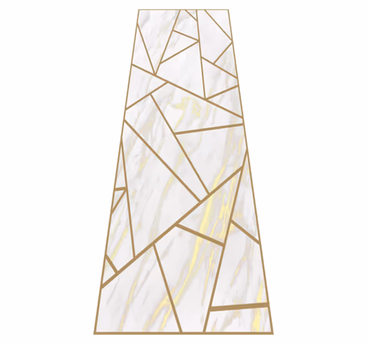 Bedroom carpet marble geometric mosaic design - TenStickers