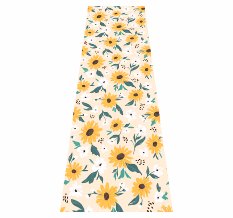 Sunflower beige bedroom carpet - TenStickers