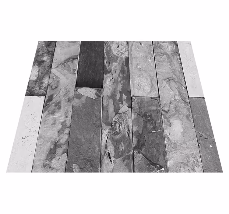Bedroom carpet in dark grey brick pattern - TenStickers