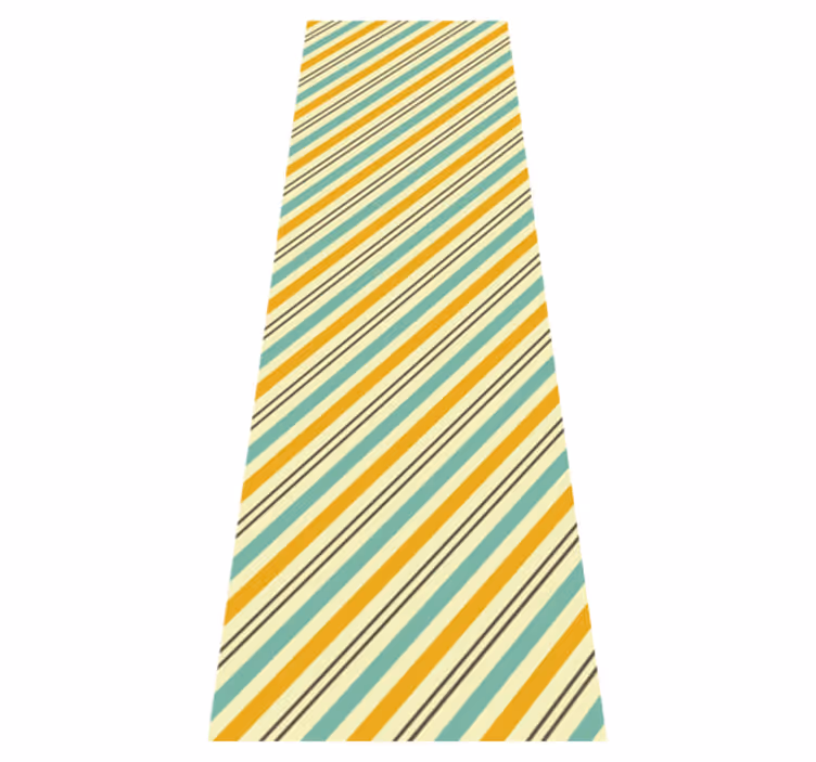 Vintage diagonal tricolor pattern bedroom carpet - TenStickers