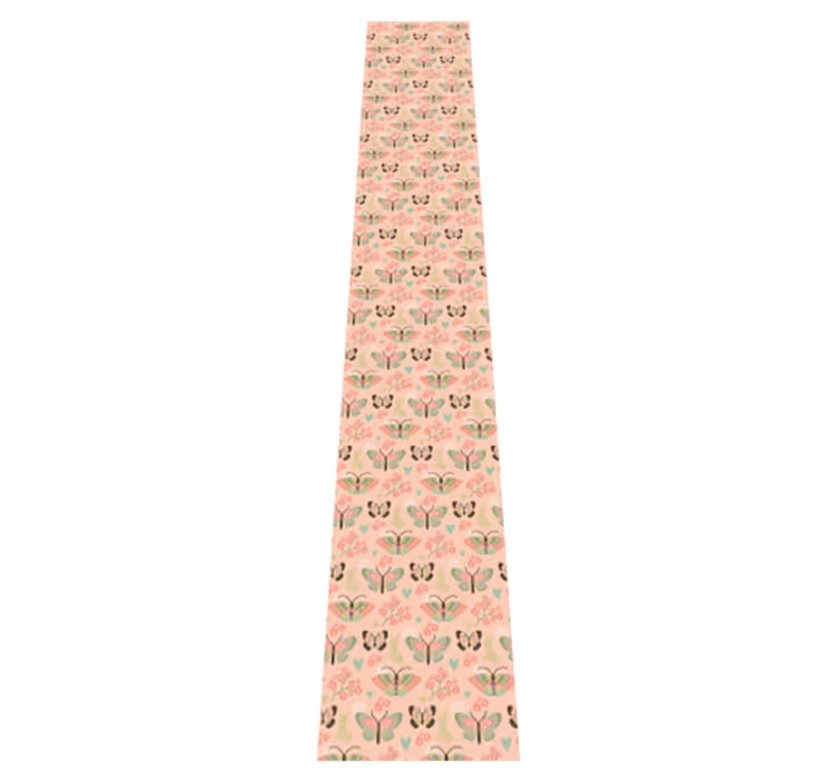 Bedroom carpet in neutral shades with butterflies - TenStickers