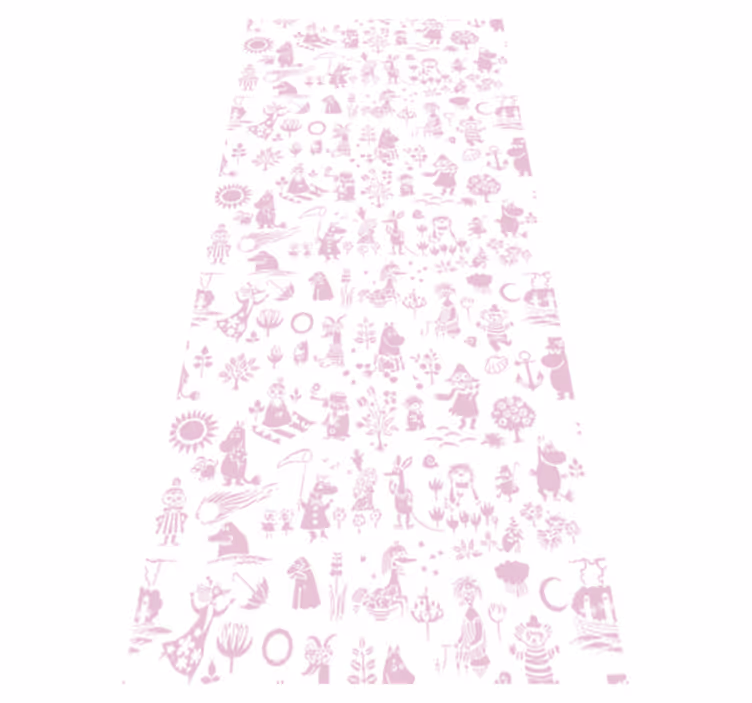 Pink moomi bedroom carpet - TenStickers