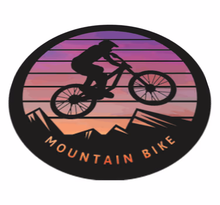 Nature rug for mountain bikers - TenStickers