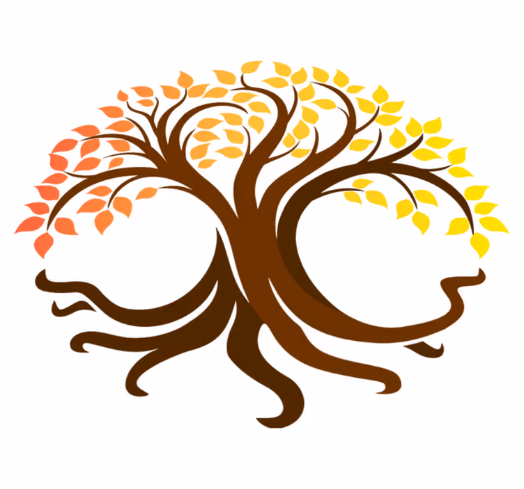 Nature rug tree of life in autumn colors - TenStickers
