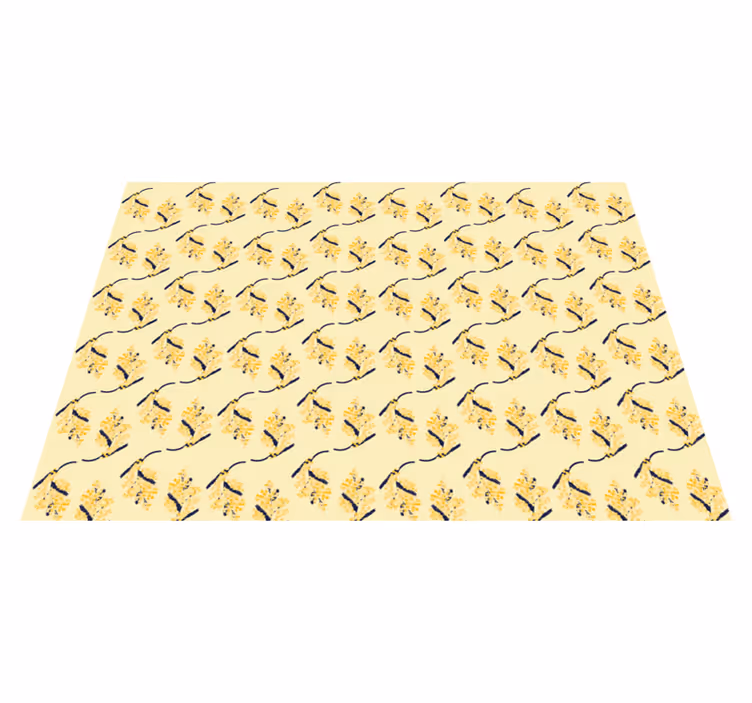 Nature rug mimosa patterns - TenStickers