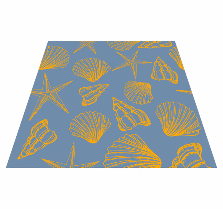 Nature rug seashells and stars design - TenStickers