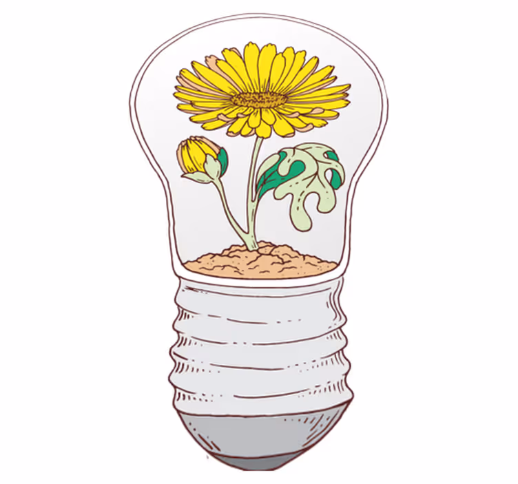 Nature rug blooming light bulb - TenStickers