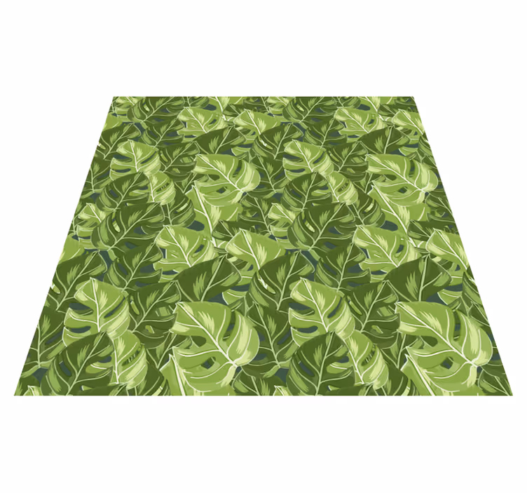 Nature rug with lush leaf designs - TenStickers
