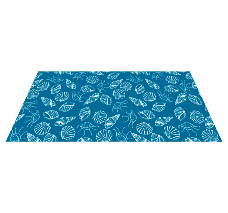Nature rug seashell design - TenStickers