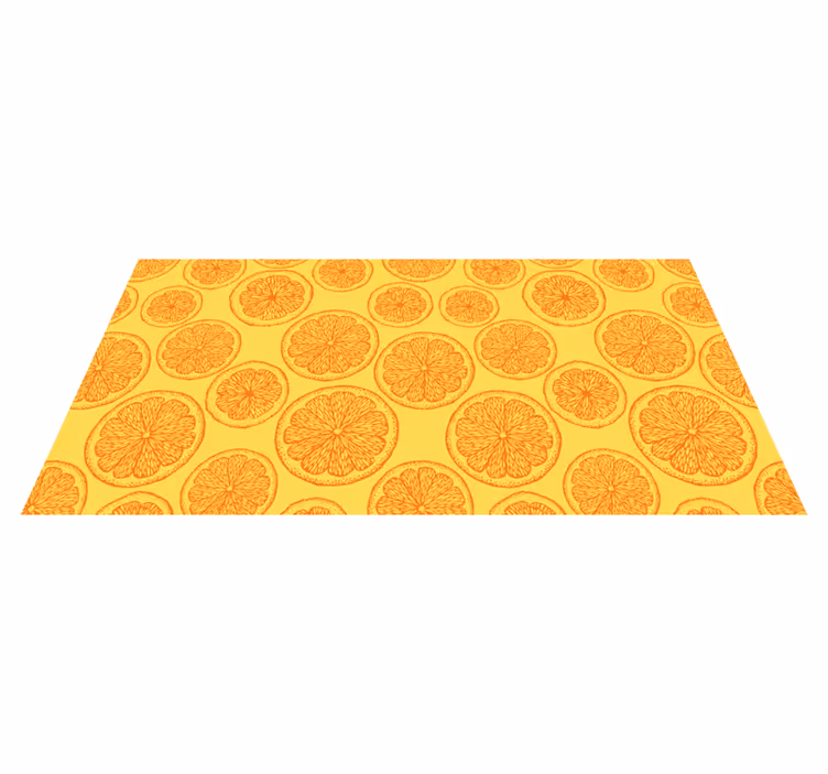 Nature rug citrus slice design - TenStickers