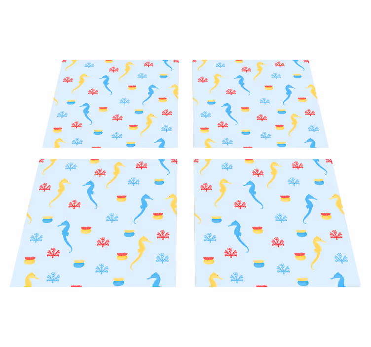 Nature rug seahorse nature splash - TenStickers