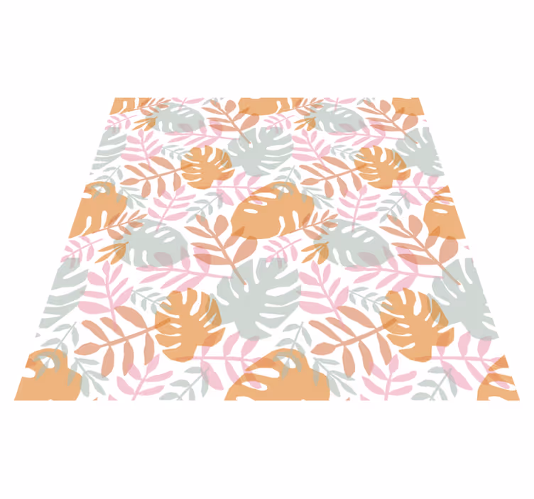 Nature rug with lush leaf design - TenStickers
