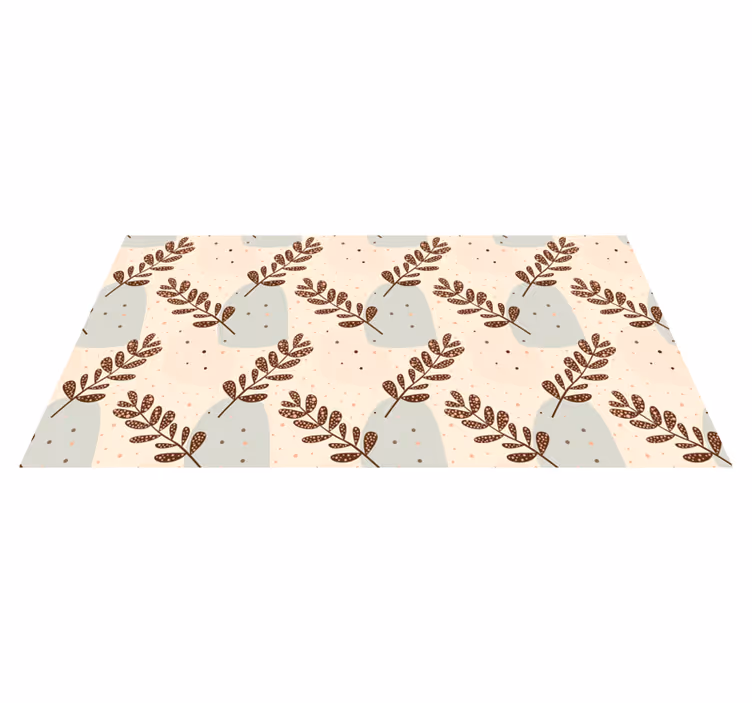 Floral rug in soft pastel aesthetic - TenStickers
