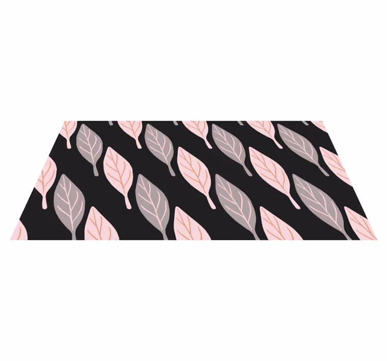Floral rug with elegant leaf design - TenStickers