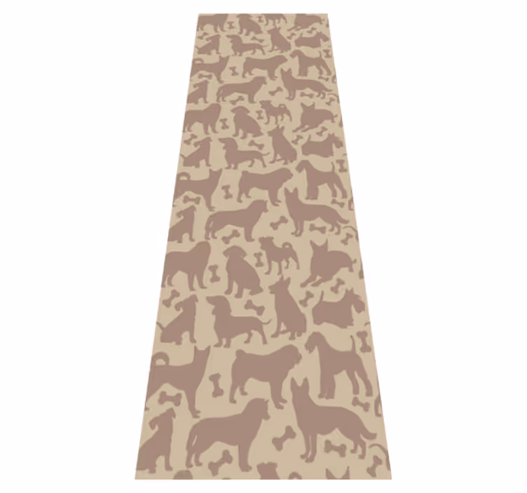 Bedroom carpet with an amazing seamless dog pattern - TenStickers