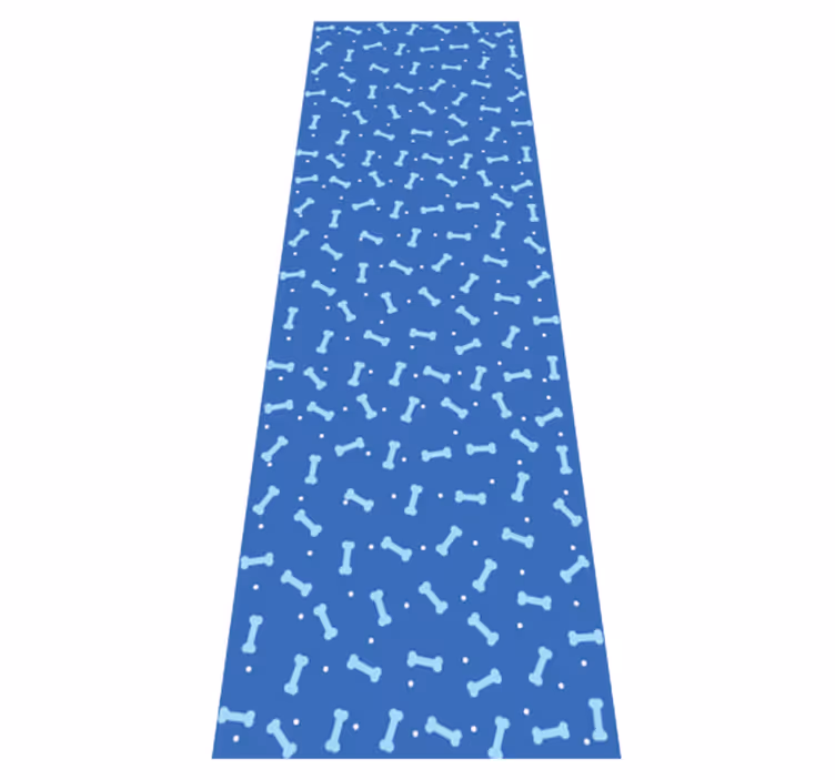 Bedroom carpet with stunning blue bone pattern - TenStickers