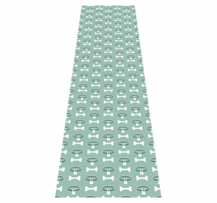 Bedroom carpet with a vibrant dog design - TenStickers