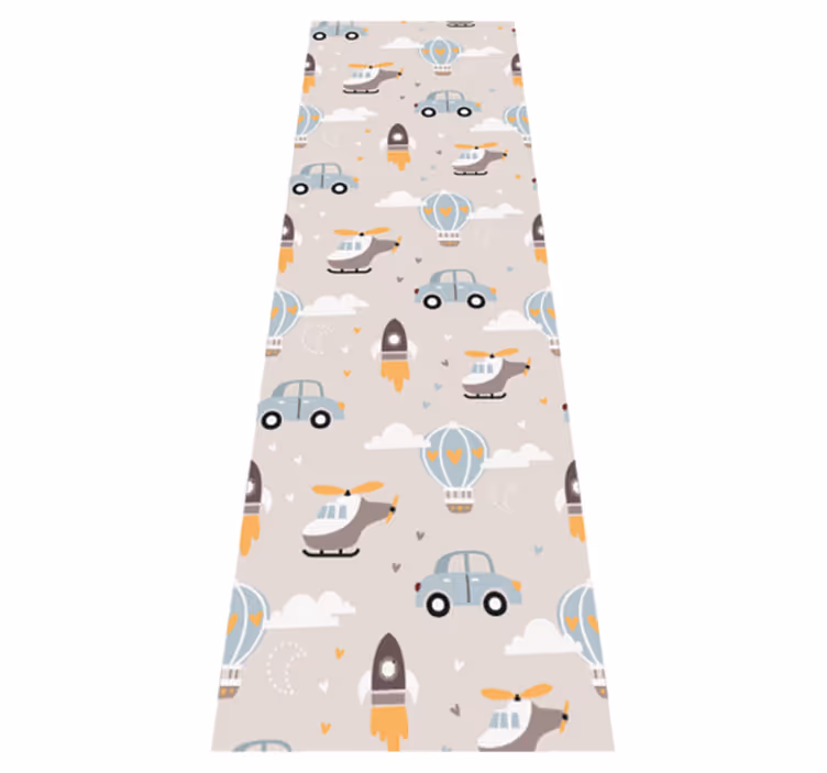 Cute design illustration for kids bedroom carpet - TenStickers