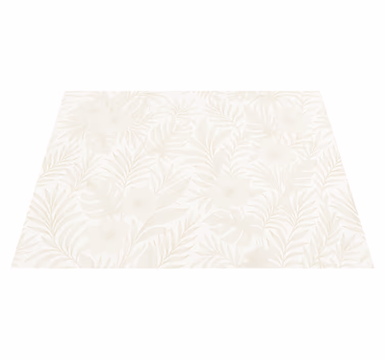 Neutral tropical bedroom carpet - TenStickers
