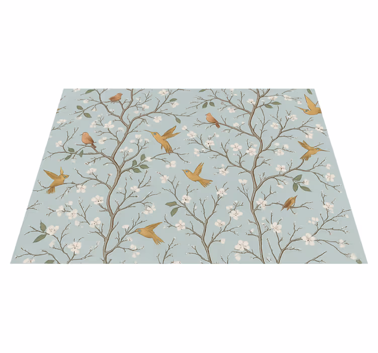 Elegant spring bedroom carpet - TenStickers