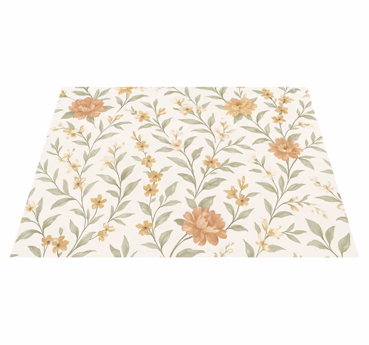 Bedroom carpet asian blossom - TenStickers