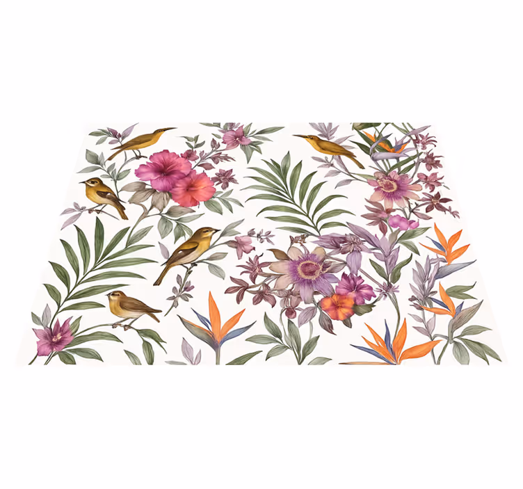 Colorful forest bedroom carpet - TenStickers