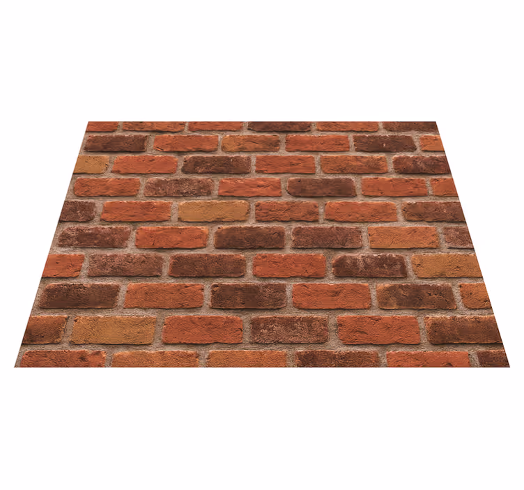 Rustic brick stone bedroom carpet - TenStickers