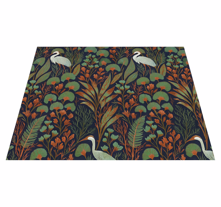 Exotic asian nature bedroom carpet - TenStickers